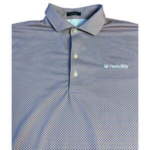 Turtleson Polo Shirt Pink Polka Dot Short Sleeve Golf Men's XL